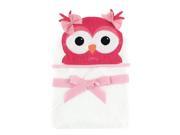 Hudson Baby Girls Animal Face Hooded Towel Owl