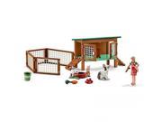 Schleich Farm Life Rabbit Hutch with Rabbits and Feed Playset