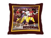 Biggshots Washington Redskins Robert Griffin III 18 x 18 Inch Toss Pillow