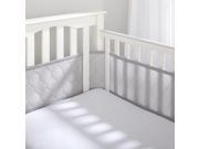 BreathableBaby Ultra Luxe Breathable Mesh Crib Liners Gray