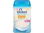 Gerber DHA and Probiotic Single Grain Rice Baby Cereal 8 Ounce