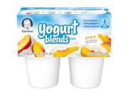 Gerber Foods Yogurt Blends Peach 4 Pack