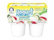 Gerber Graduates Fruit Vegetable Yogurt Blends Apple Zucchini 4 Pack