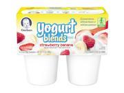 Gerber Graduates Yogurt Blends Snack Strawberry Banana 4 Pack