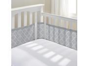 BreathableBaby Classic Breathable Mesh Crib Liner Gray Moroccan