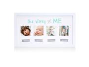 Pearhead The Story of Me White Wall Photo Frame