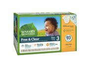 Seventh Generation Free Clear Stage 3 Value Pack Disposable Dia 93 Count