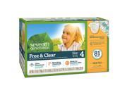 Seventh Generation Free Clear Stage 4 Value Pack Disposable Dia 81 Count
