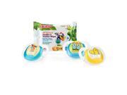 Nuby BPA Free 6 to 12 Months 3 Pack Pacifier and Teether Wipes Neutral
