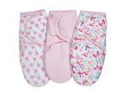 NoJo Just Swaddled Sweet Chic 3 Pack Blanket