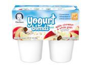 Gerber Yogurt Blends Apple Cinnamon Whole Grain Baby Snack 3.5 O 4 Pack