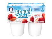 Gerber Yogurt Blends Snack Strawberry 3.5 Ounce 4 Pack