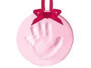 Pearhead Babyprints Handprint or Footprint Keepsake Ornament with Rib Pink