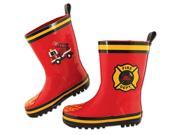 Stephen Joseph Firetruck Rain Boots Child Size 6