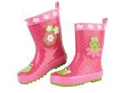Stephen Joseph Children s Frog Rain Boots Child Size 6