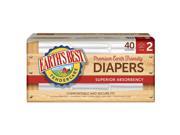Earth s Best Size 2 Small TenderCare Diapers 40 Count