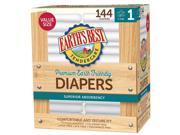 Earth s Best TenderCare Superior Absorbency Sz 1 Diaper Bulk Pac 144 Count