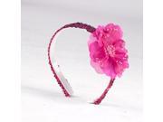 A Wish Come True Sequin Flower Headband Fuchsia