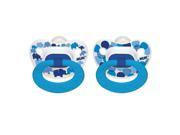NUK 18 Months 2 Pack Fashion Orthodontic Silicone Pacifier Boy