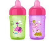 Philips Avent My Sip N Click 12 Ounce Sippy Cup 2 Pack Green Purple