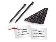 Game Traveler Essentials Screen Protectors Stylus Pack for Nintendo 3DS XL