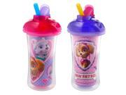 Paw Patrol 2 Pack Straw Cup Girl