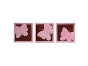 Tadpoles Butterfly Baby Set of 3 Wall Hangings