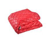Tadpoles Quilted Nylon Puffer Baby Blanket with Sherpa Backing Red