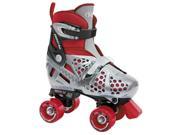 Boys Trac Star Adjustable Quad Skate Size 12 to 2 Red