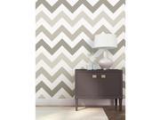 Brewster Wallcovering NuWallpaper Taupe Zig Zag Peel and Stick Wall Decal