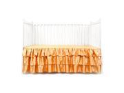 Tadpoles Gold Ruffled Satin Crib Skirt