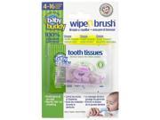 Baby Buddy Wipe N Brush Silicone Finger and Wiping Toothbrush Pink
