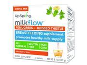 UpSpring Milkflow Fenugreek Blessed Thistle Citrus Flavor Drink 18 Pack