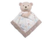 Carter s Brown White Bear Security Blanket with Plush