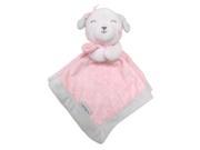 Carter s Pink Grey Dog Security Blanket with Plush