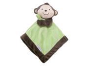 Carter s Black Green Monkey Security Blanket with Plush
