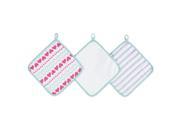 aden by aden anais 3 Pack Washcloth Set Light Hearted