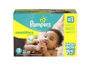 Pampers Swaddlers Size 3 Newborn Disposable Diapers Mega Box 152 Count