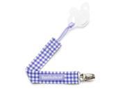BooginHead PaciGrip Pacifier Holder Purple Gingham