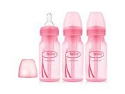 Dr. Brown s 4 Ounce 3 Pack Options Bottles Pink
