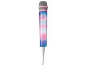 Singing Machine Unidirectional Dynamic Wired Microphone with Lights Pink