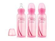 Dr. Brown s 8 Ounce 3 Pack Options Bottles Pink