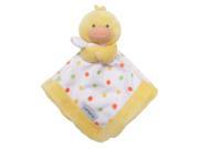 Carter s Yellow White Duck Security Blanket with Plush