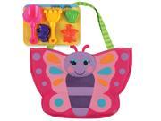 Stephen Joseph Beach Totes with Sand Toy Playset Butterfly