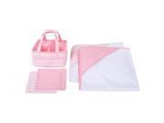 Trend Lab 5 Piece Pink Sky Baby Bath Gift Set