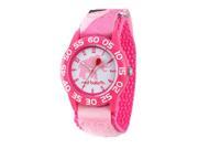 Red Balloon Girl s Pink Elephant Plastic Watch with Pink Nylon Strap