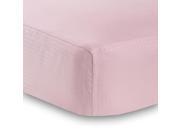 BreathableBaby Solid Pink Deluxe Microfiber Fitted Crib Sheet