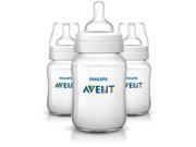 Philips Avent 9 Ounce 3 Pack Anti Colic Baby Bottle Clear