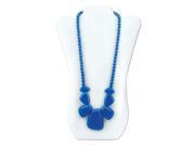 Bumkins Nixi Rocca Silicone Teething Necklace BLUE