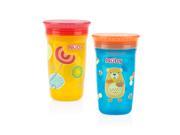Nuby 2 Pack No Spill 360 Degree Wonder Cup Neutral